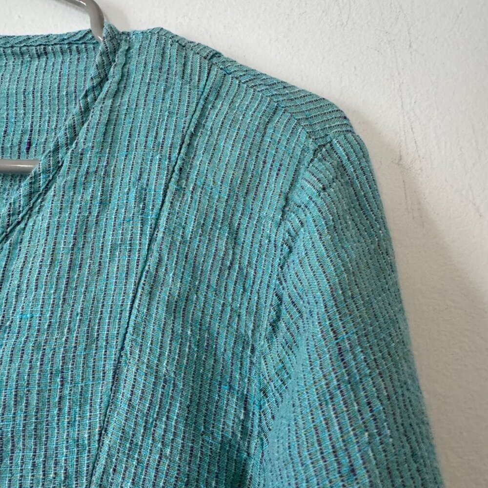 Flax Turquoise Button Top - Picture 5 of 9